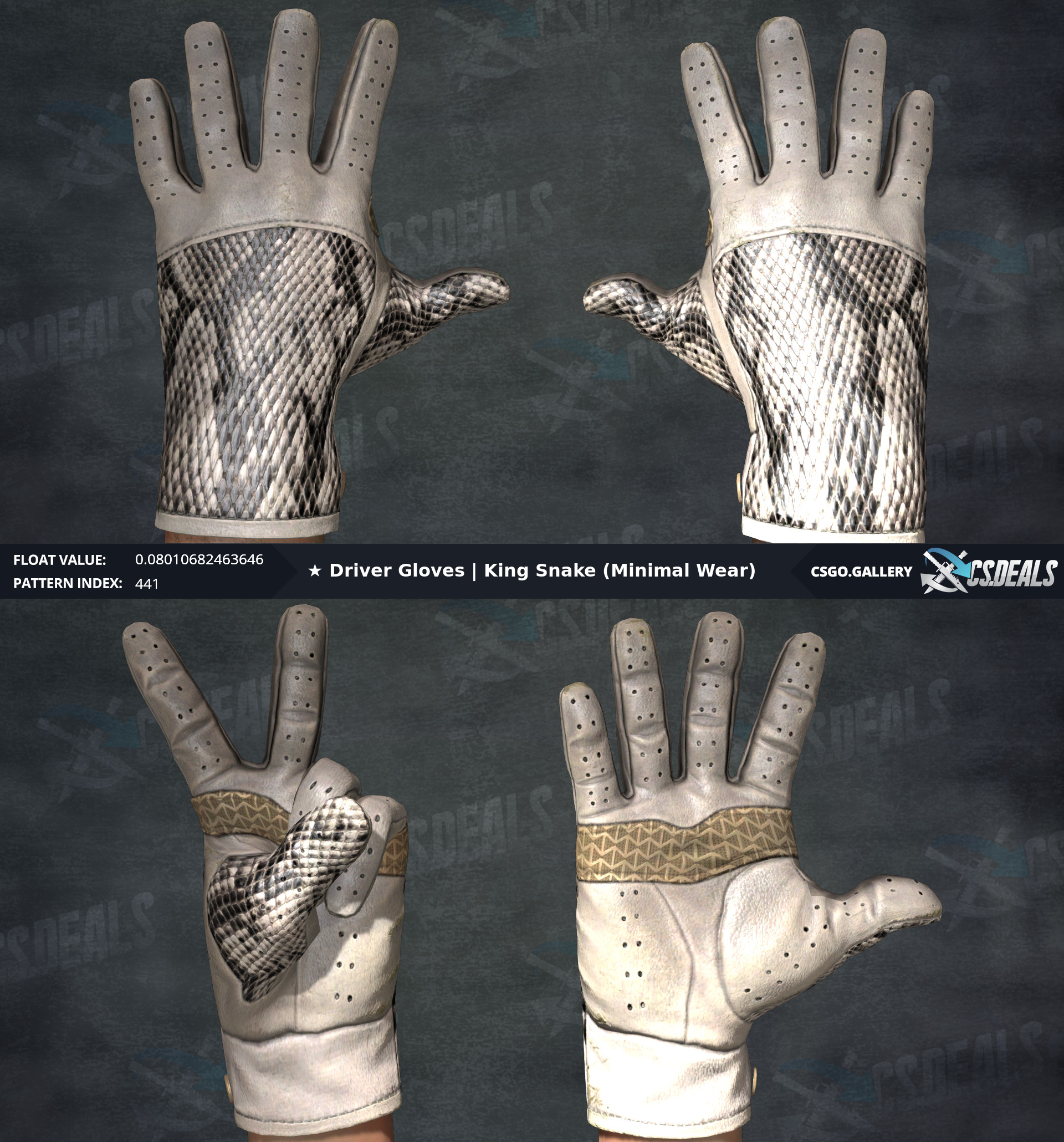 PC Driver Gloves King Snake MW 0 08fv Clean Knuckles R