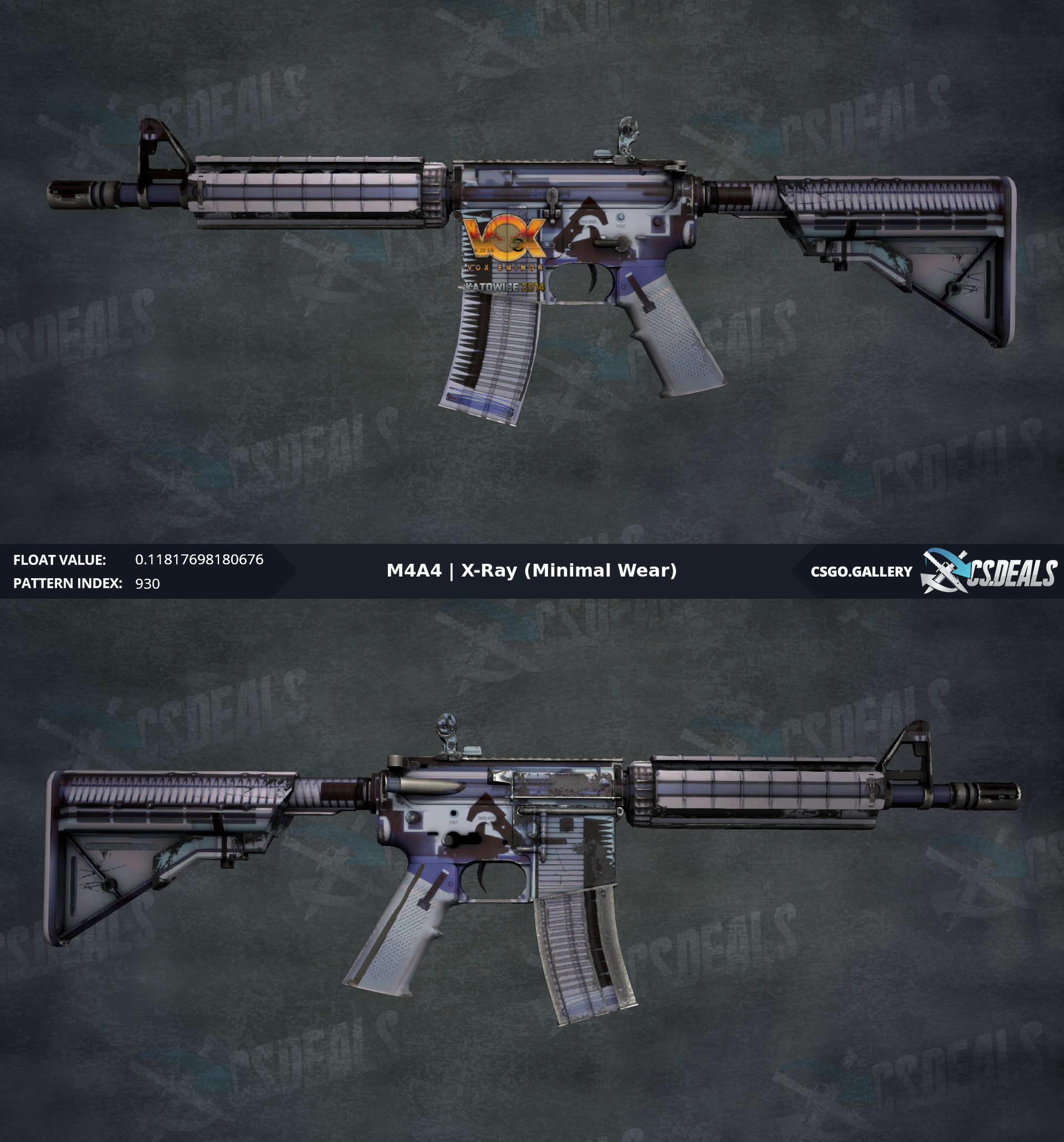 [PC] M4 X-Ray MW w/ VOX katowice 2014 holo best pos : r ...