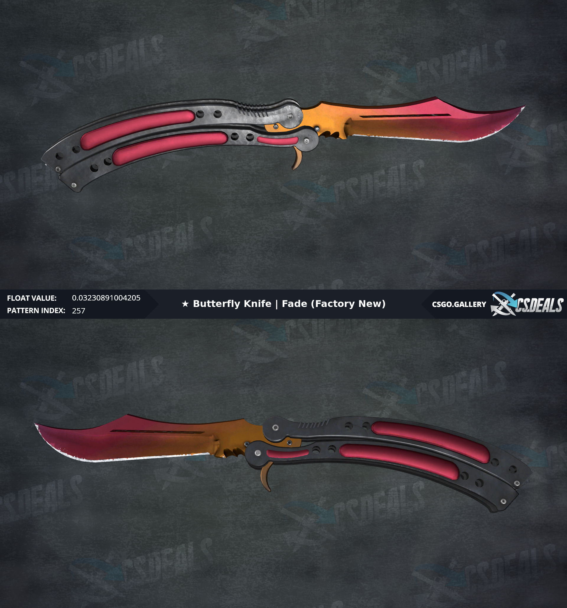 [Store] Butterfly Knife Fade % 92 ,Talon Fade % 94 , Skeleton Knife ...