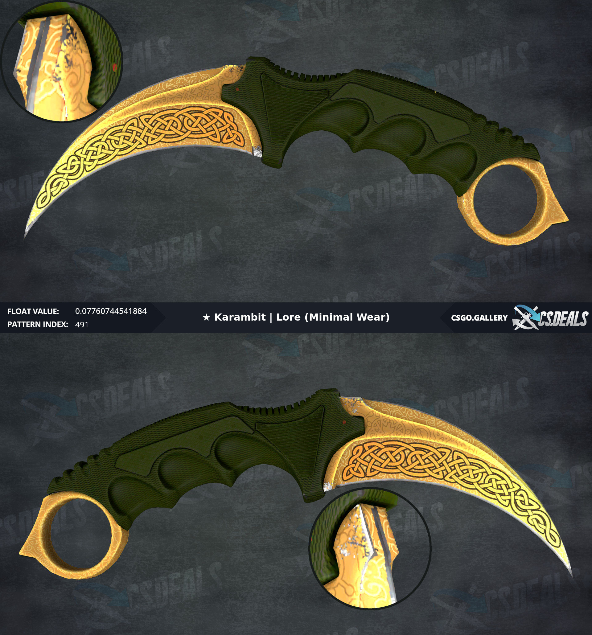 [H] karambit lore .07 + 7 arcs [W] m9 lore