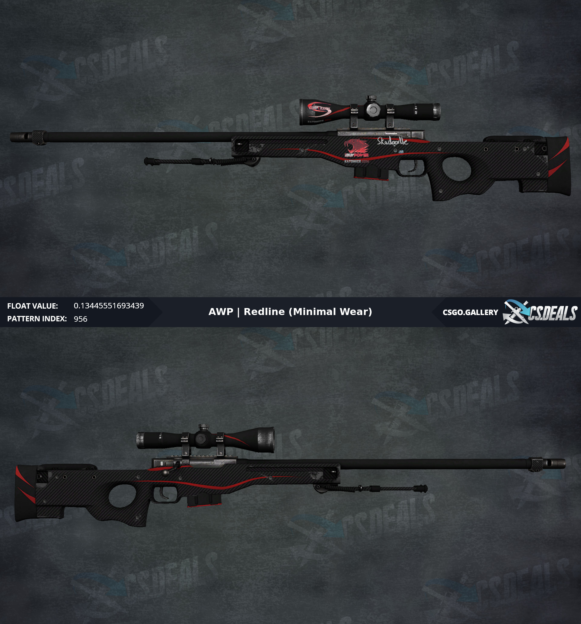 Awp redline well worn фото 7