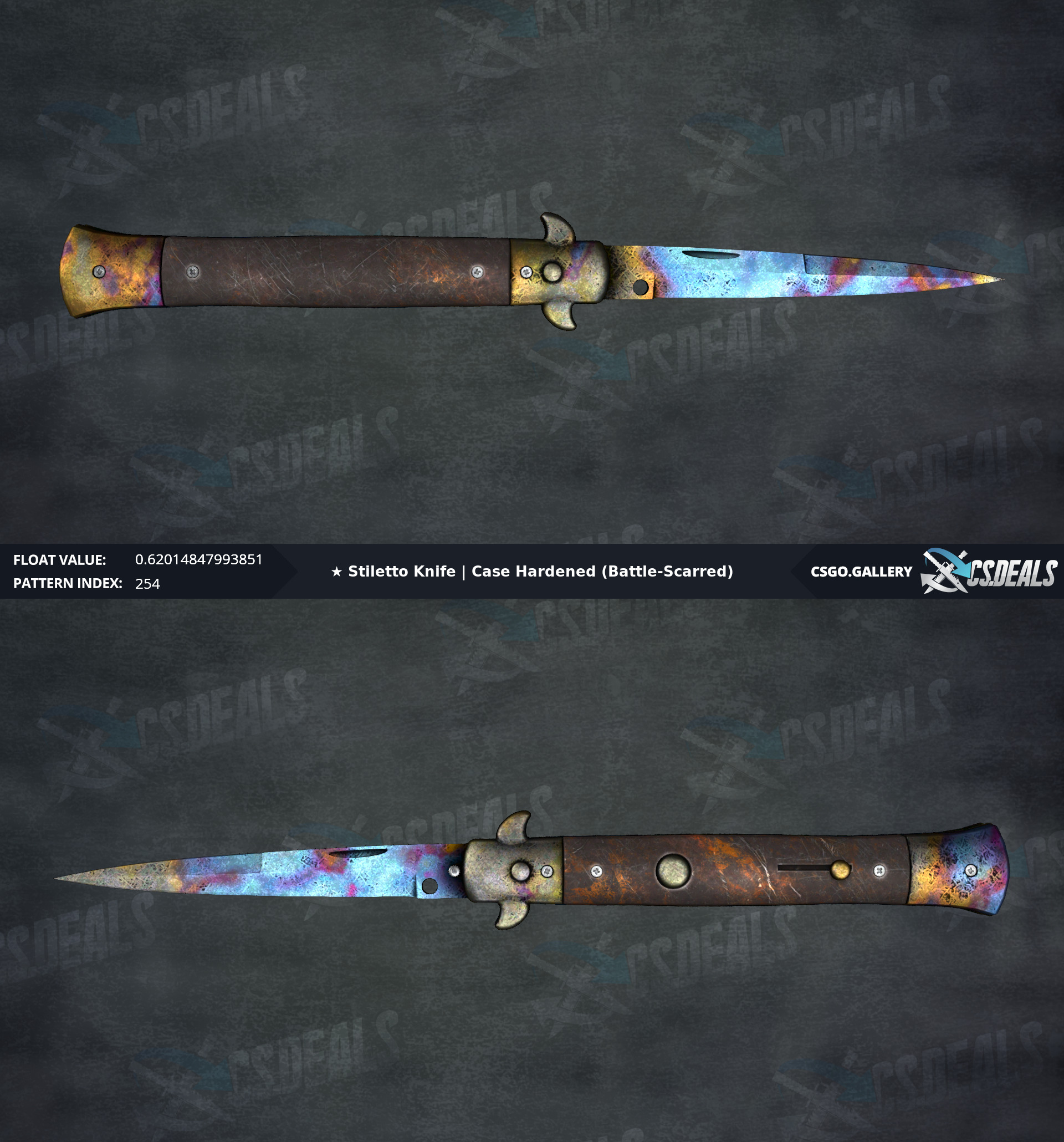 [PC] Stiletto Case Hardened BS (blue gem) r/GlobalOffensiveTrade