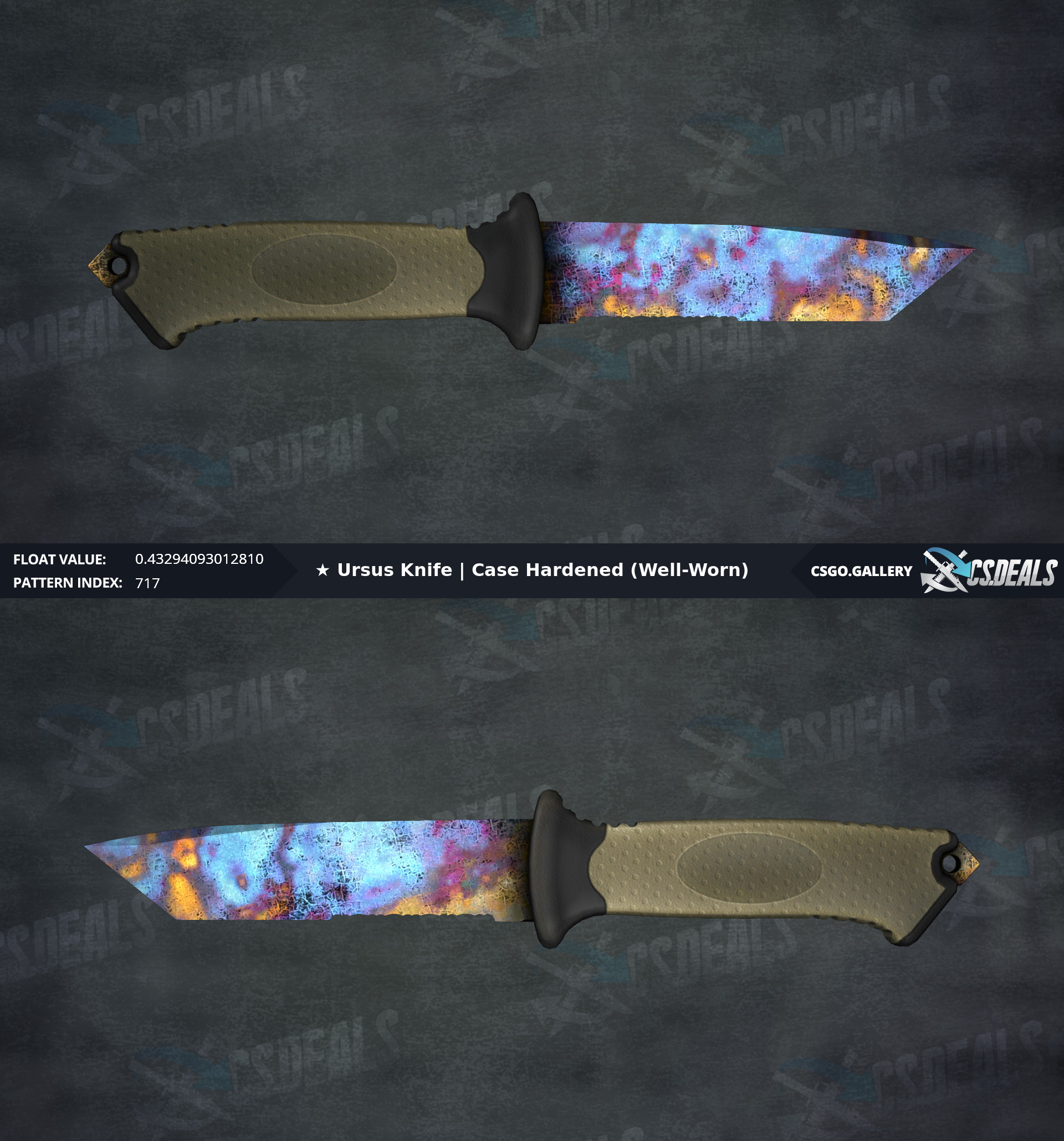 [PC] ★ Ursus Knife Case Hardened WW Blue gem 717 r/GlobalOffensiveTrade