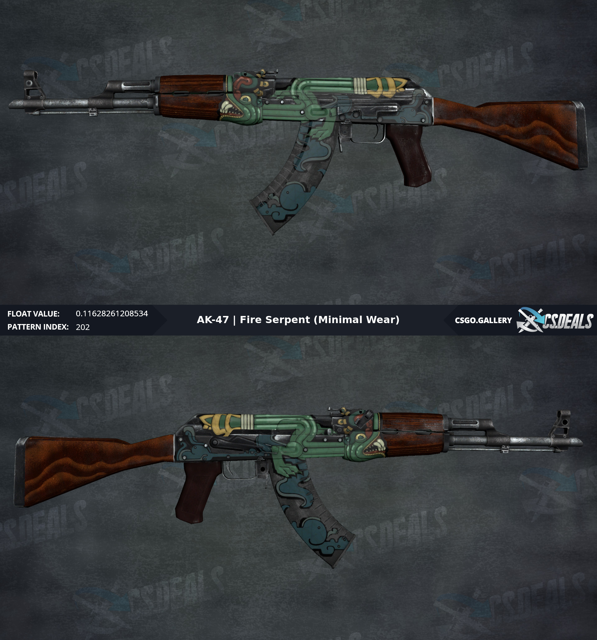 Sold - [H] AK47 Fire Serpent (MW) 0.11 + M4A1 Blue Phosphor (FN) [W ...