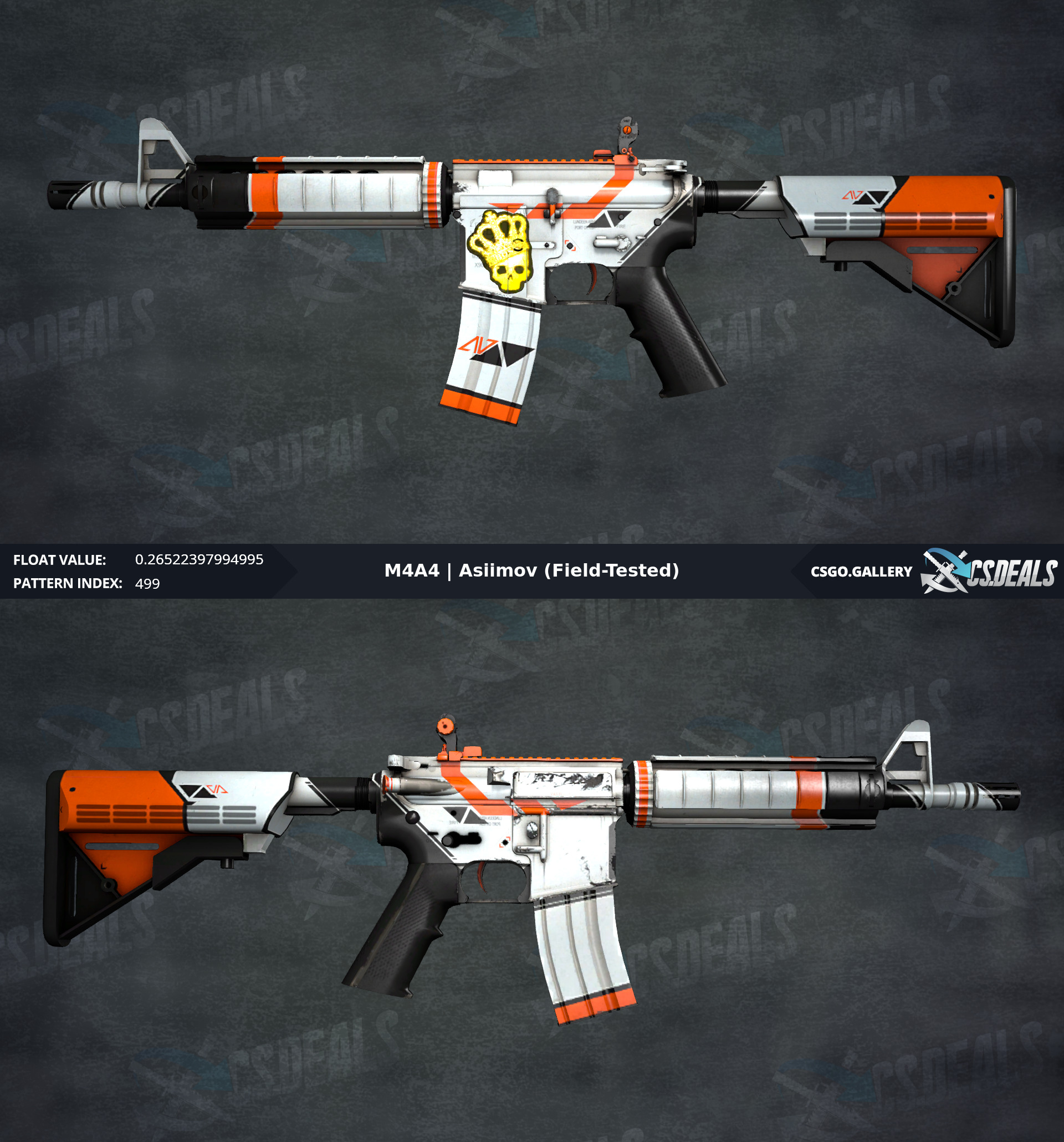M4a4 asiimov field tested фото 98