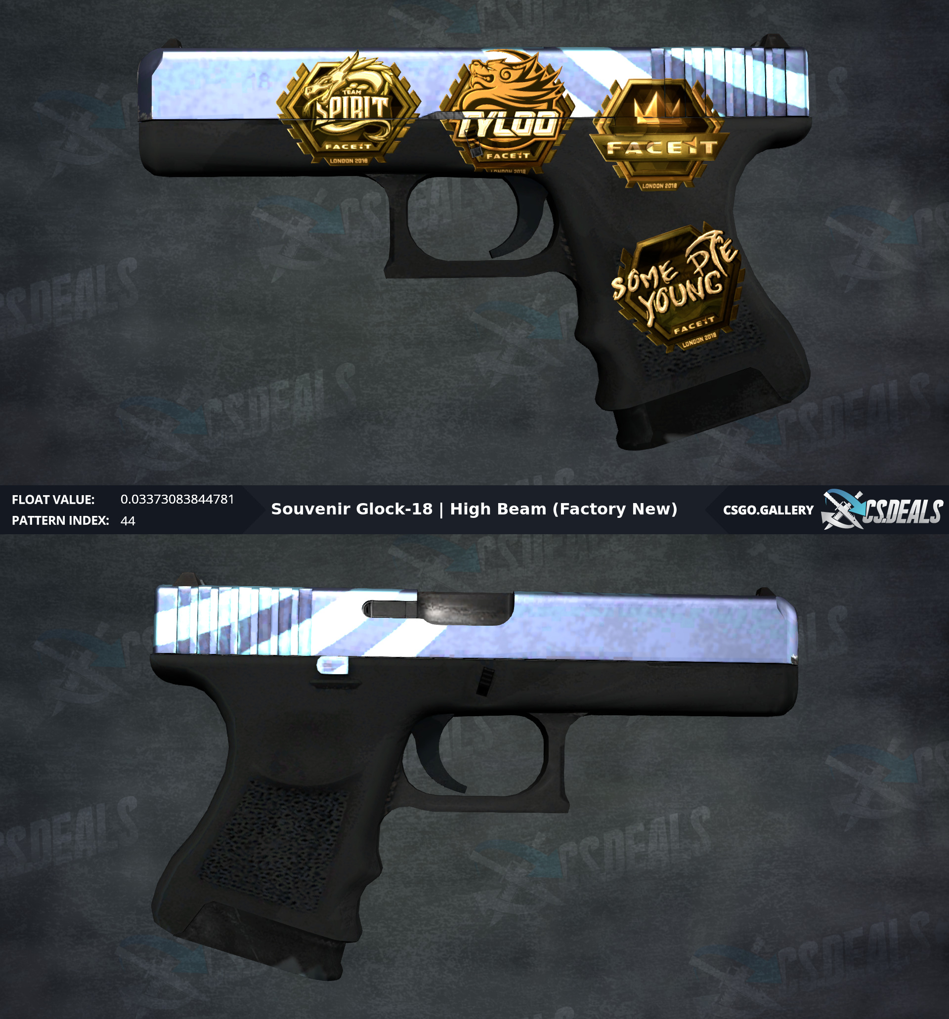 Pc Glock Highbeam Souv Fn 0 03 W Tyloo Spirit And Sdy Golds Globaloffensivetrade