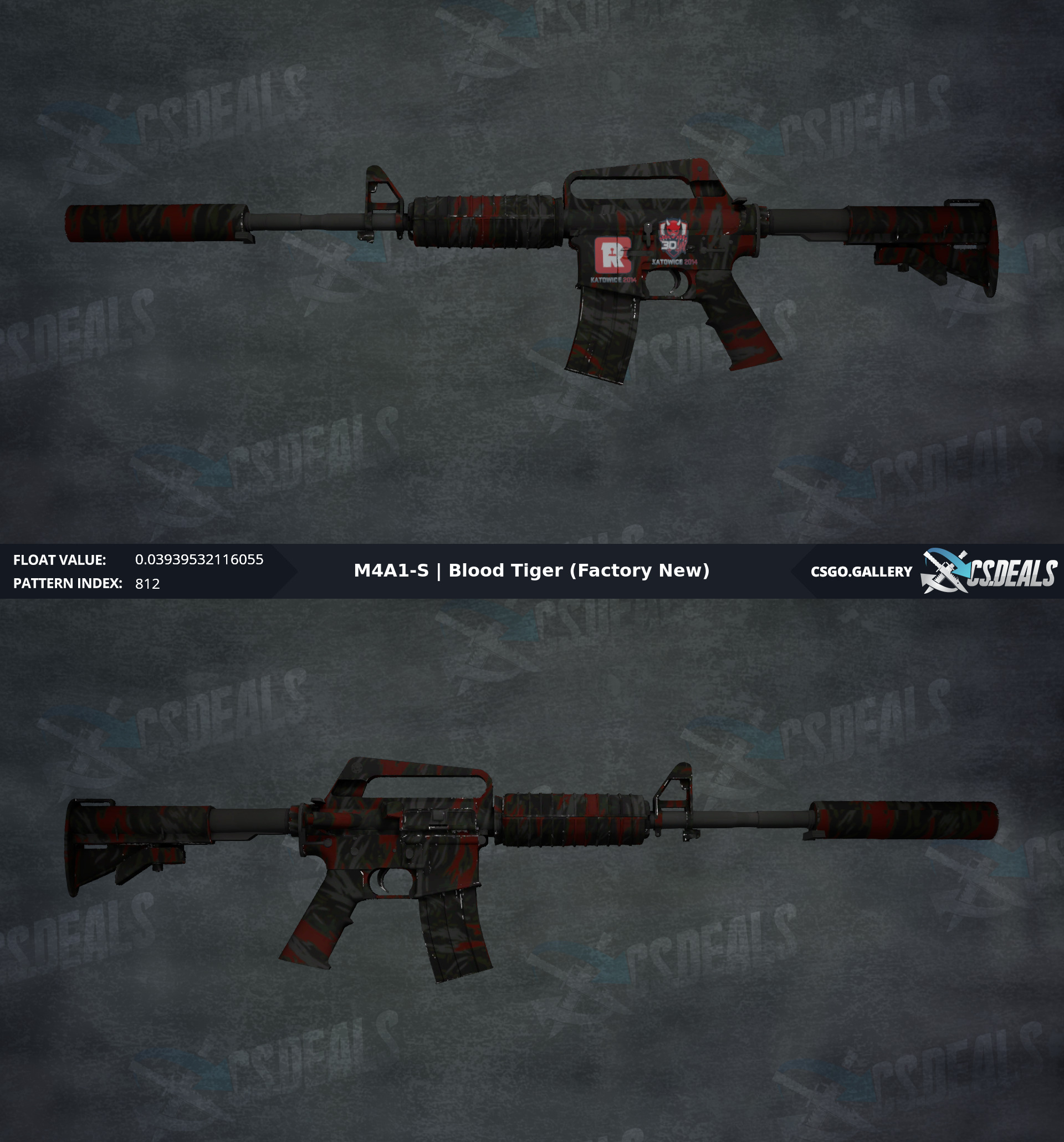 [PC] M4A1-S | Blood Tiger with Reason Gaming Kato'14 & 3DMAX Kato'14 ...