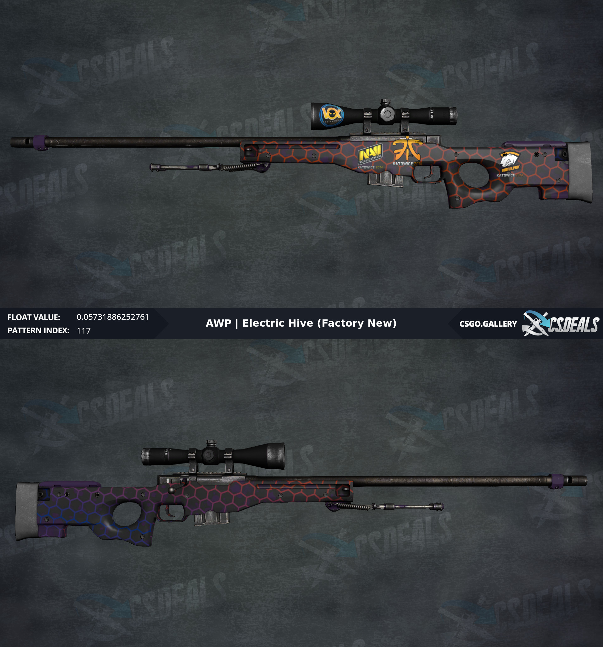 [PC] Awp Electric Hive with Kato 14 stickers (Navi, Virtus Pro & Fnatic ...